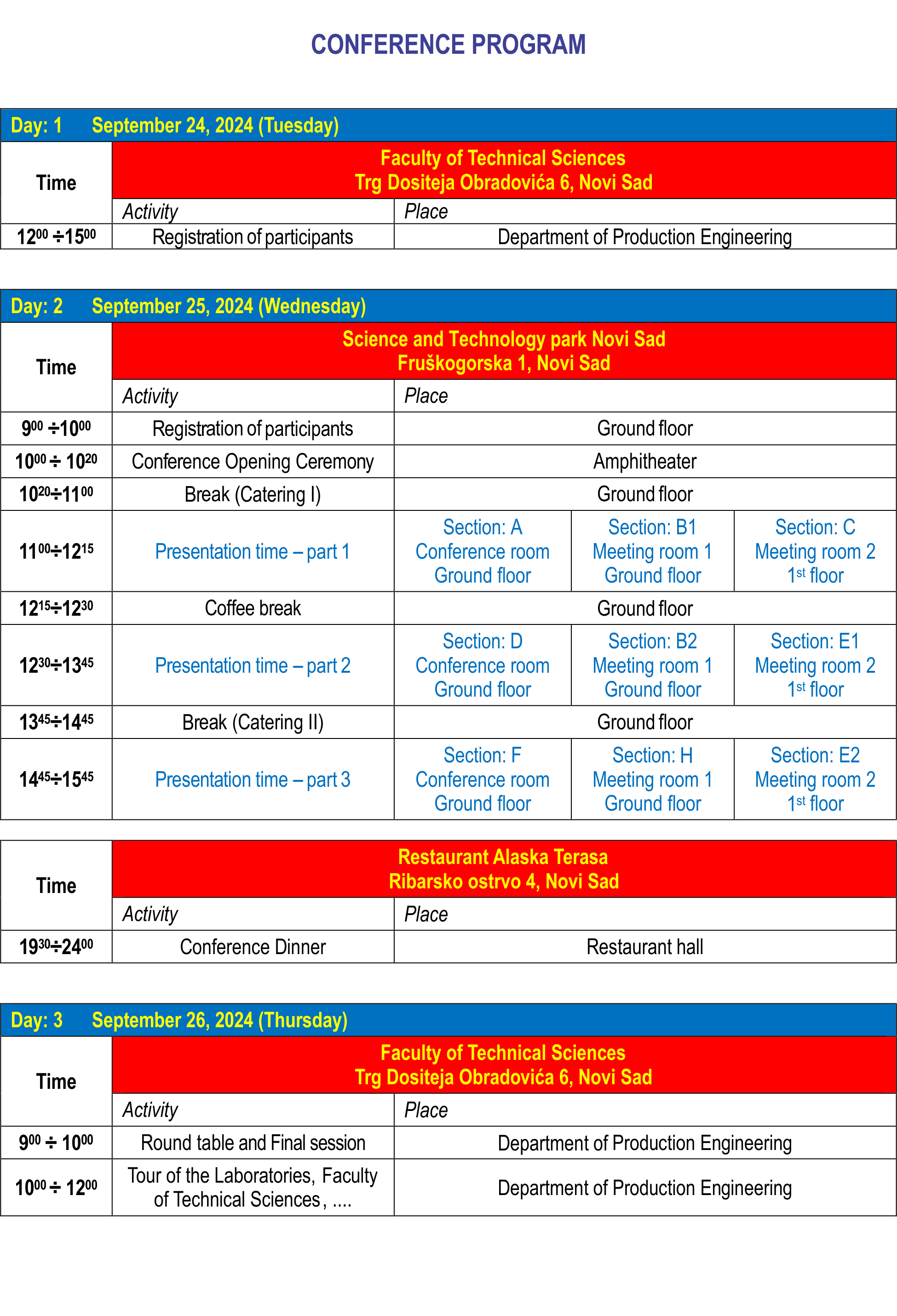 conference program MMA 2024